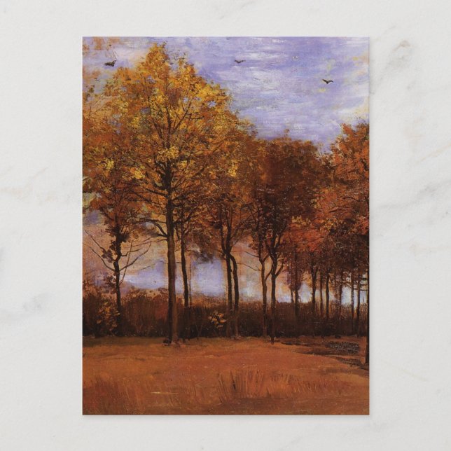 Herbstlandschaft von Vincent van Gogh Postkarte (Vorderseite)