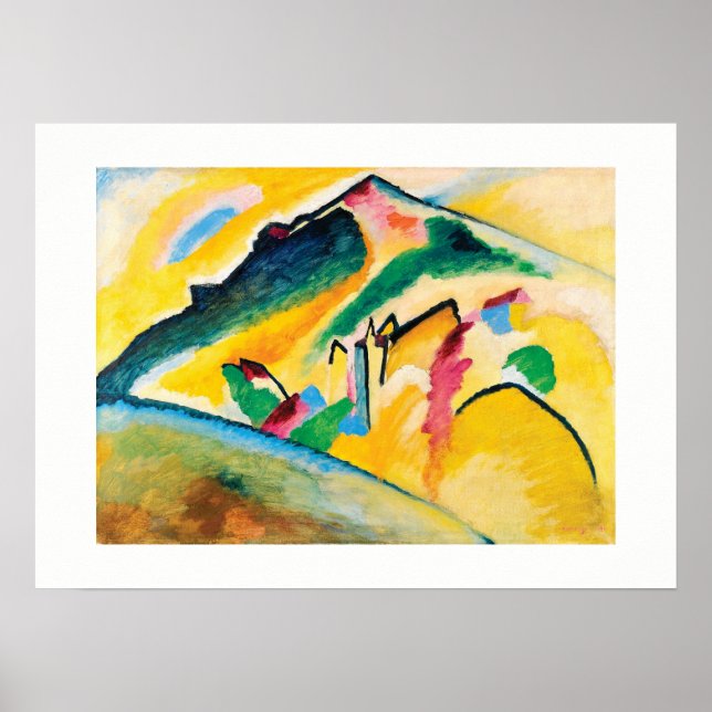 Herbstlandschaft von Wassily Kandinsky Poster (Vorne)