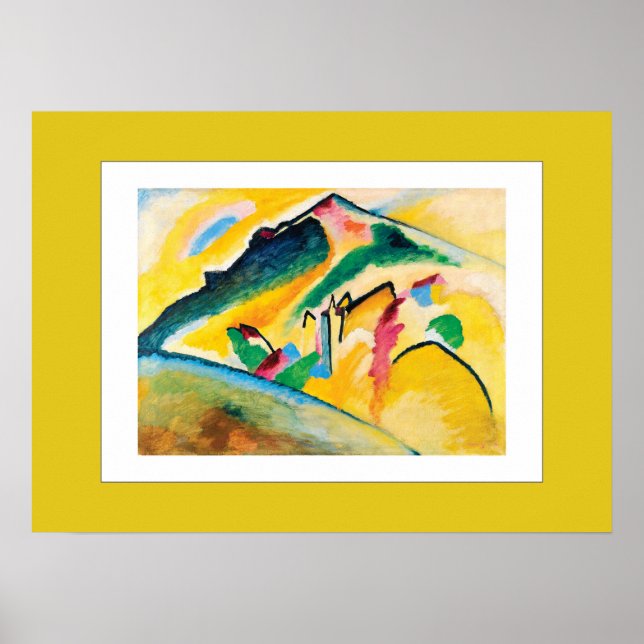 Herbstlandschaft von Wassily Kandinsky Poster (Vorne)