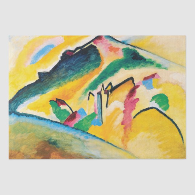 Herbstlandschaft von Wassily Kandinsky Seidenpapier (Vorderseite)