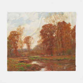 Herbstlandschaft William Merritt Fleecedecke