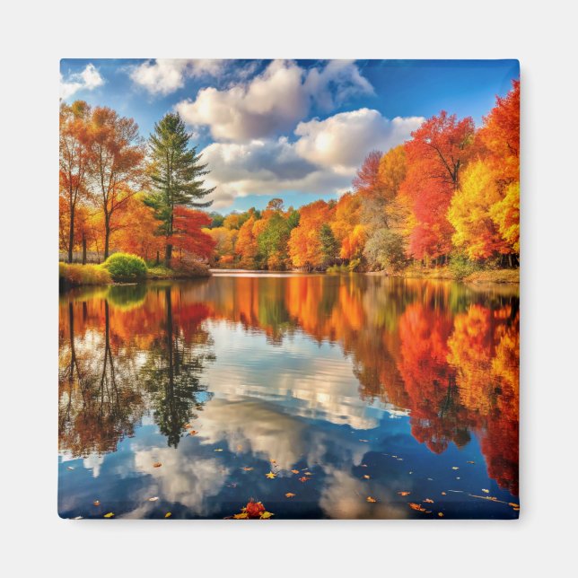 Herbstlandschaftsmagnet Magnet (Vorne)