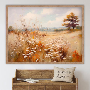 Herbstlandschaftsmalerei, Herbstlandschaft Digital Poster