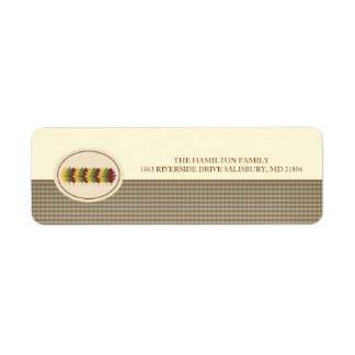 Herbstlaub Adresse Mailing Labels