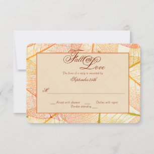 Herbstlaub-Antwortkarte RSVP Karte