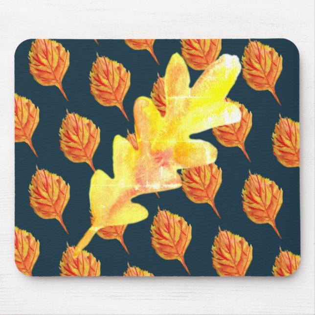 Herbstlaub Art Mousepad (Vorne)