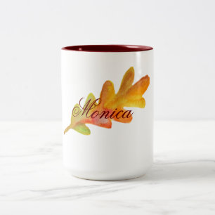 Herbstlaub Art Zweifarbige Tasse