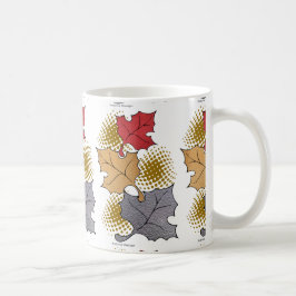 Herbstlaub auf einer Tasse