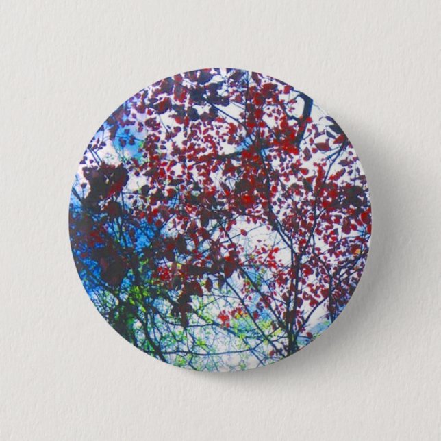 Herbstlaub Button (Vorderseite)