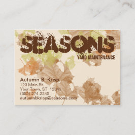 "Herbstlaub" CHUBBY GESCHÄFTS-KARTE Visitenkarte