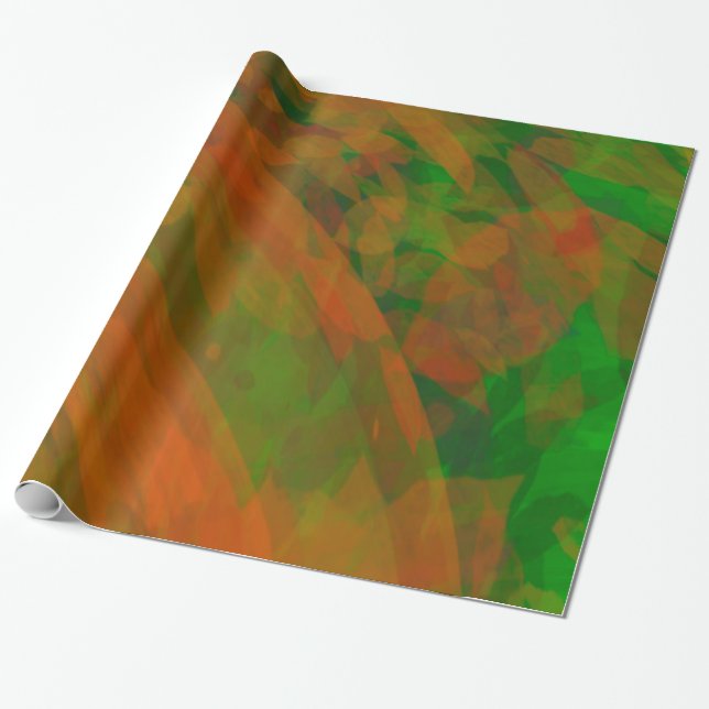 Herbstlaub drehen Farben um Geschenkpapier (Ungerollt)