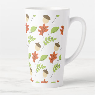 Herbstlaub Eichel Saison Milchtasse