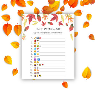 Herbstlaub \ Emoji-Picknickspiel