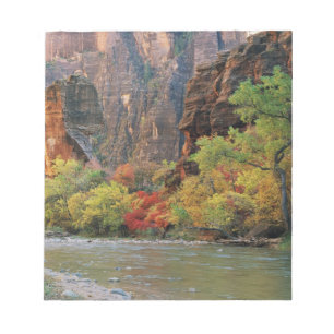 Herbstlaub entlang des Virgin River nahe dem Einga Notizblock