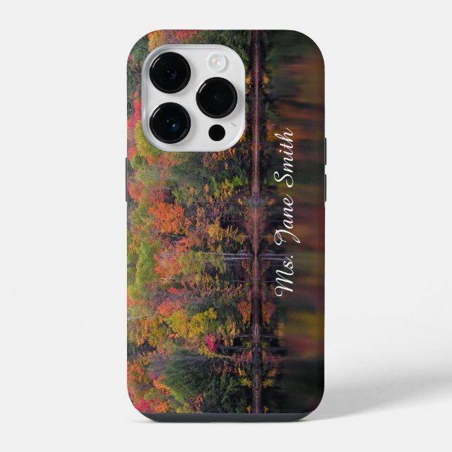 Herbstlaub Fallfarben-Handyhülle iPhone Hülle (Rückseite)