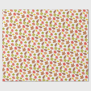 Herbstlaub Farbige Muster Geschenkpapier