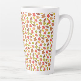 Herbstlaub Farbige Muster Milchtasse