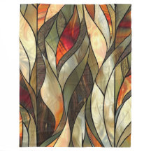 Herbstlaub Faux-Buntglas