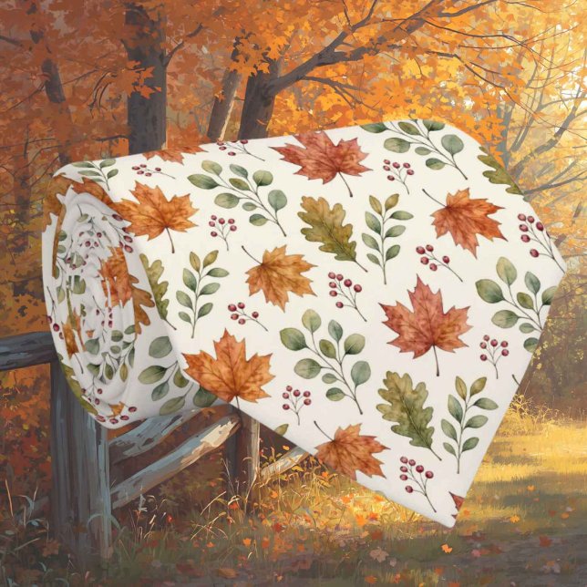 Herbstlaub Faux-Seide | Botanischer Herbstgarten  Krawatte (Von Creator hochgeladen)