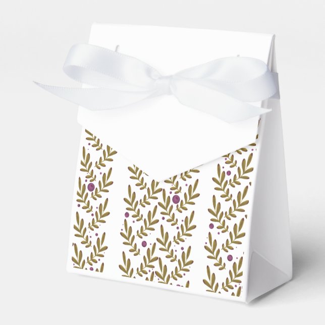 Herbstlaub Favor Box Set Geschenkschachtel (Vorderseite)