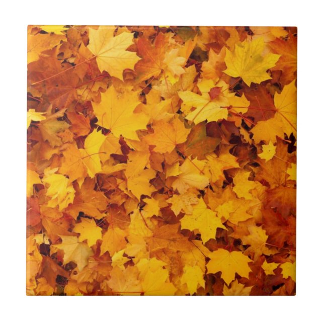 Herbstlaub Fliese (Vorderseite)