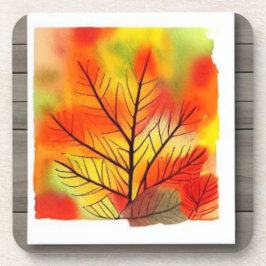 Herbstlaub für einen Farbspritzer Getränkeuntersetzer