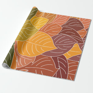Herbstlaub Geschenkpapier