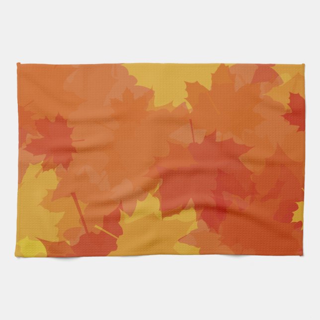 Herbstlaub Geschirrtuch (Horizontal)