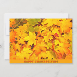 Herbstlaub glücklich Thanksgiving Gruß Feiertagskarte