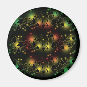 Herbstlaub-Glühen Magnet