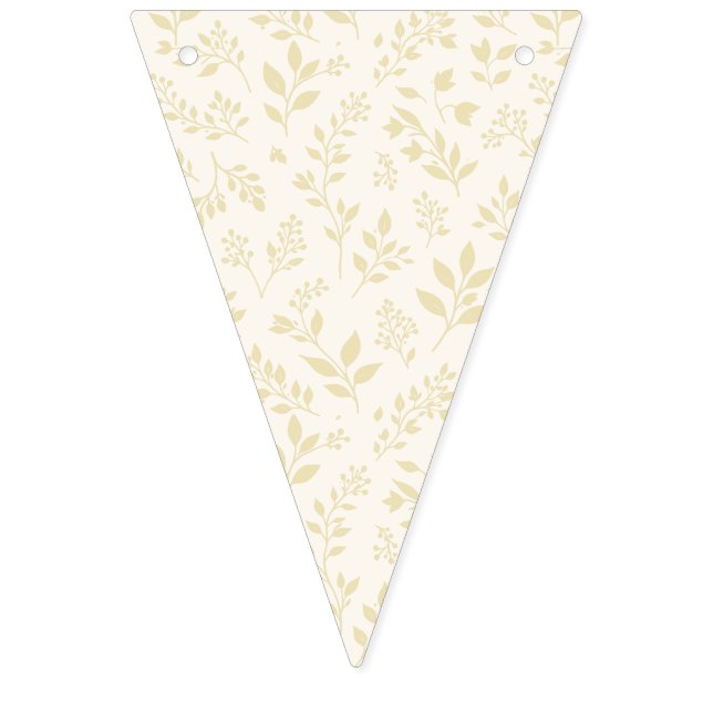 Herbstlaub Goldenes Weizen - Neutral Wimpelkette (Erste Fahne)