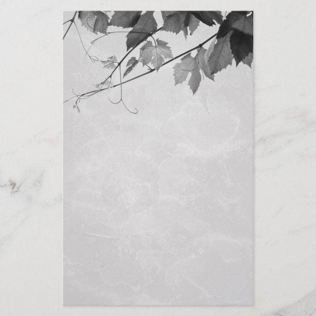 Herbstlaub-gotisches Briefpapier (Vorderseite)