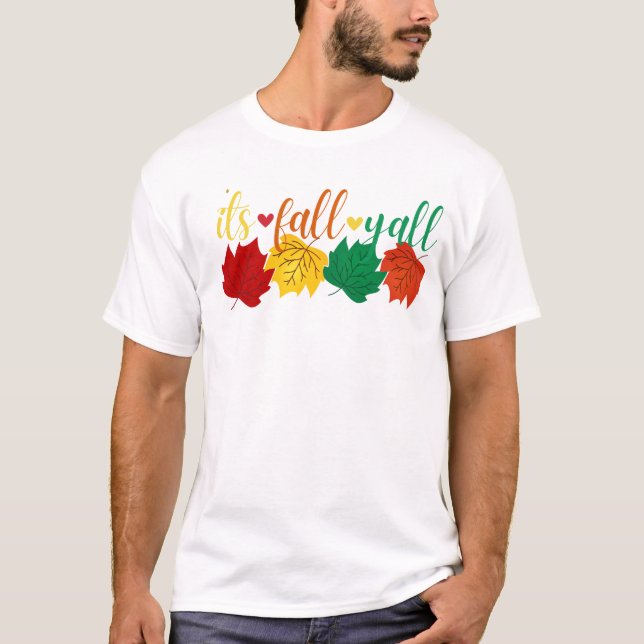 Herbstlaub Grafik: T - Shirt im Herbst (Vorderseite)