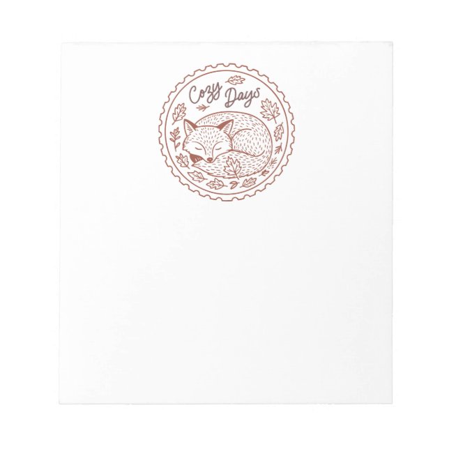 Herbstlaub Herbst-Natur-Notepad Notizblock (Vorderseite)