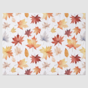Herbstlaub Herbst Terracotta Brown Boho Muster Seidenpapier