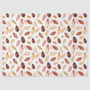 Herbstlaub Herbst Terracotta Brown Boho Muster Seidenpapier