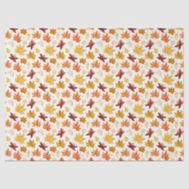 Herbstlaub Herbst Terracotta Brown Boho Muster Seidenpapier