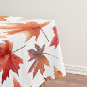 Herbstlaub Herbst Terracotta Brown Boho Muster Tischdecke