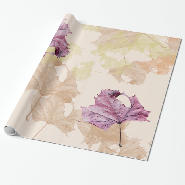 "Herbstlaub" Herbst VERPACKUNGS-PAPIER Geschenkpapier (Ungerollt)