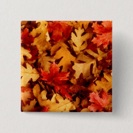 Herbstlaub - Herbstfarbe Button