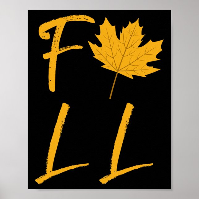Herbstlaub Herbstsaison Farbige Bluse  Poster (Vorne)