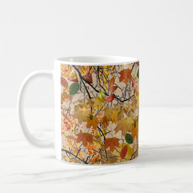 Herbstlaub im Herbst Tasse (Links)