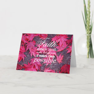 Herbstlaub Inspirationskarte Karte