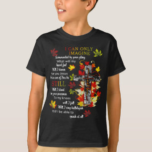 Herbstlaub Jesus Cross I kann sich Christliche Re T-Shirt