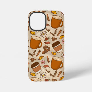 Herbstlaub-Kaffee-Blumen-iPhone-12-Mini-Hülle iPhone 12 Mini Hülle