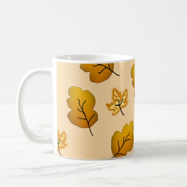 Herbstlaub Kaffeetasse (Links)