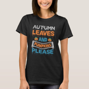 Herbstlaub-Kürbis Bitte Halloween-Kostüm Pa T-Shirt