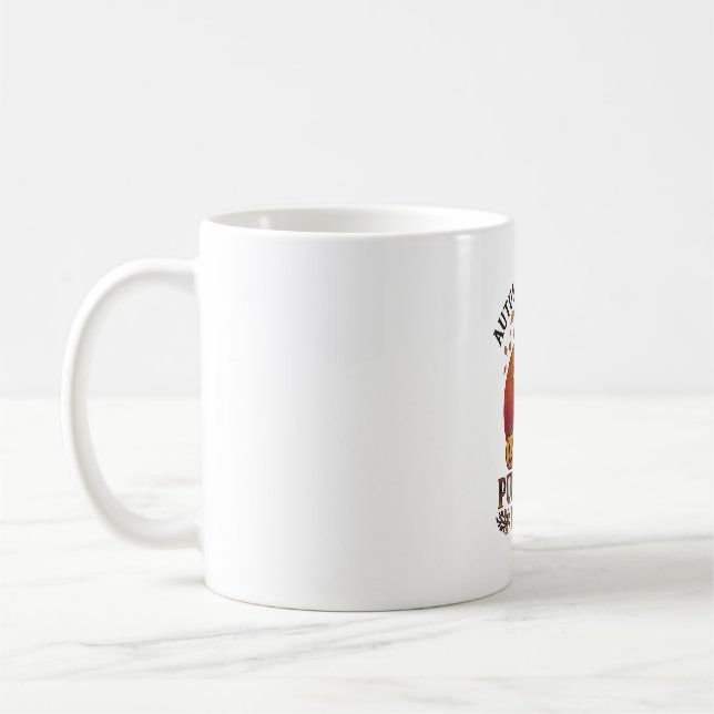 Herbstlaub Kürbisse Bitte Halloween Fledermäuse Bä Kaffeetasse (Links)