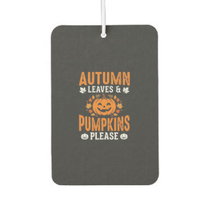 Herbstlaub Kürbisse Bitte Halloween Kürbis De Autolufterfrischer