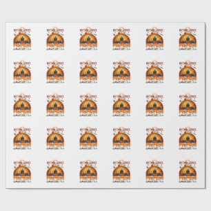 Herbstlaub Kürbisse Bitte Halloween Verhextes Zuha Geschenkpapier
